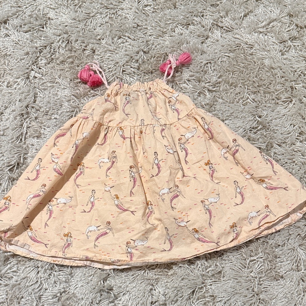 Cynthia Rowley Mermaid Narwhal Pink Smocked Dress 24 Months